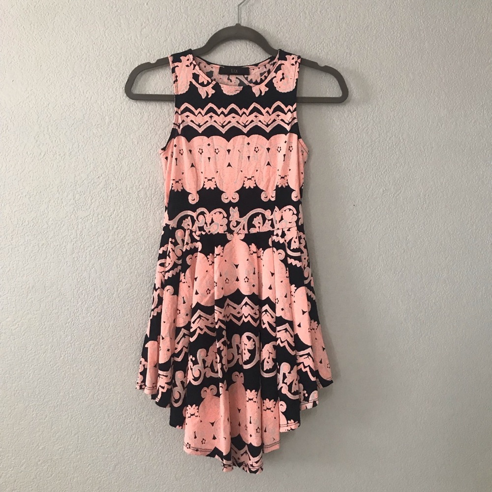 Navy and Coral Dress